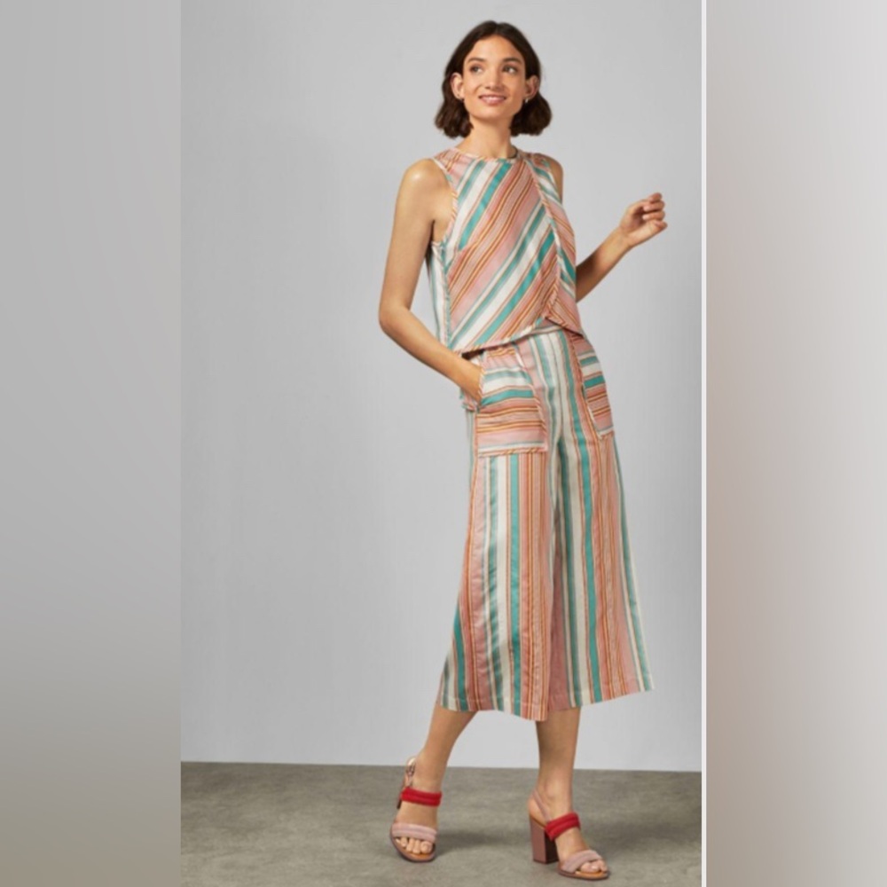 Ted Baker Candy Stripe Cropped Trousers